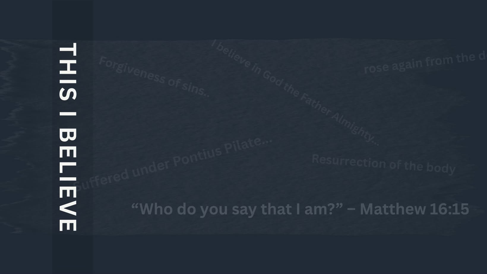 This I Believe series title slide
